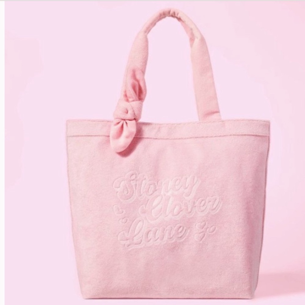 Terry Cloth Embossed Beach Tote Bag - Stoney Clover Lane x Target Light Pink